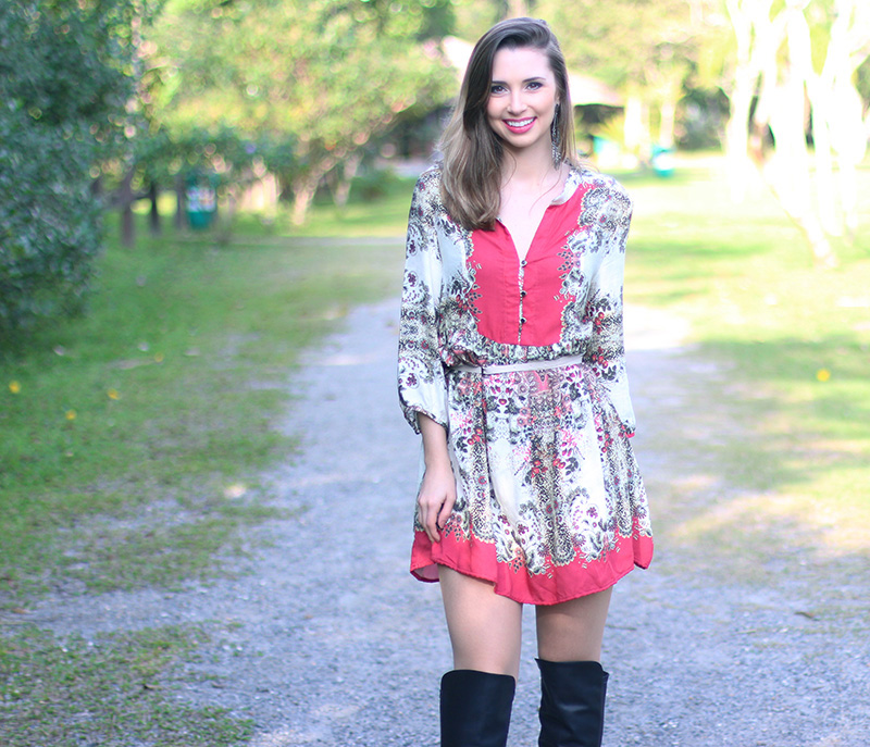 1-vestido estampado com rosa sly look jana taffarel