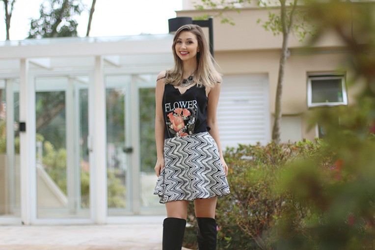 5-look do dia saia bota over the knee e blusa pkd concept