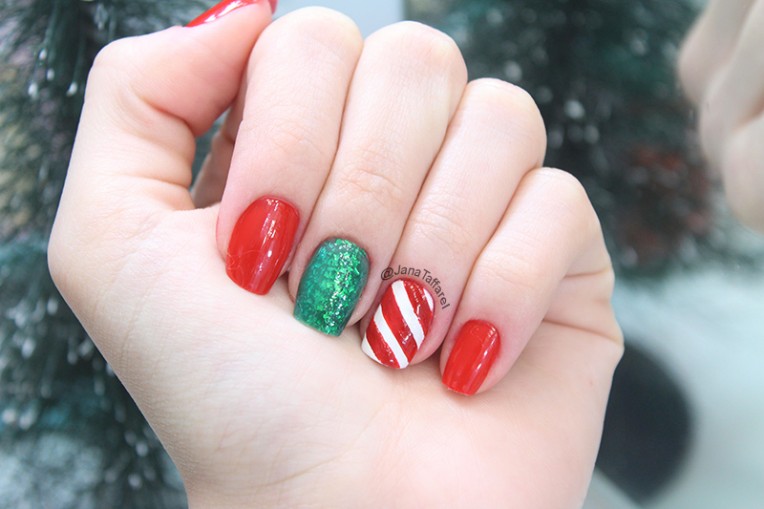 2-unhas decoradas fáceis para o natal